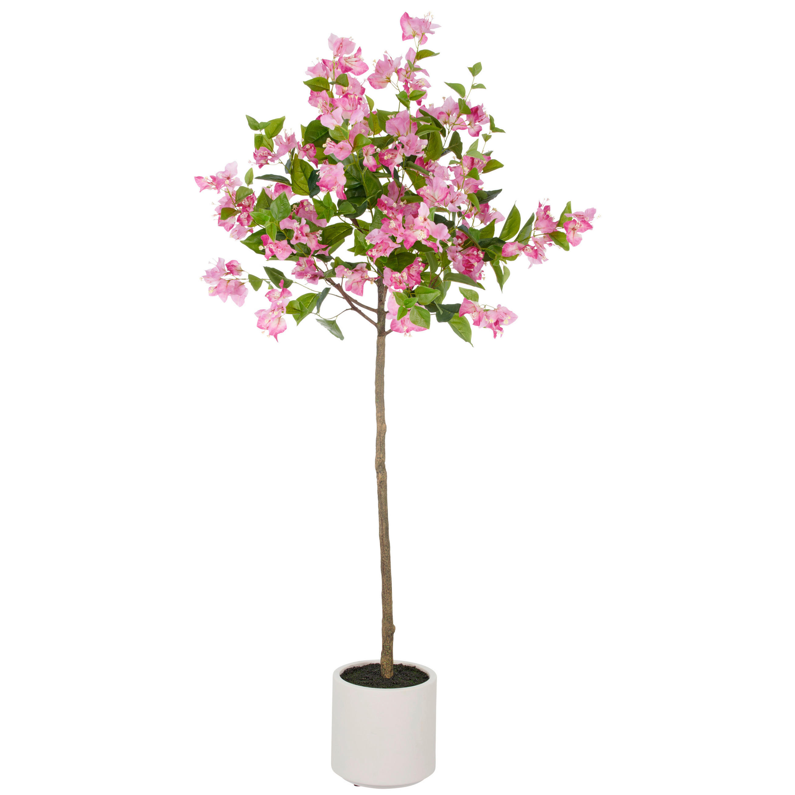 KUNSTPFLANZE Bougainvillea  - Pink/Creme, Basics, Kunststoff (25/150/25cm) - P & B