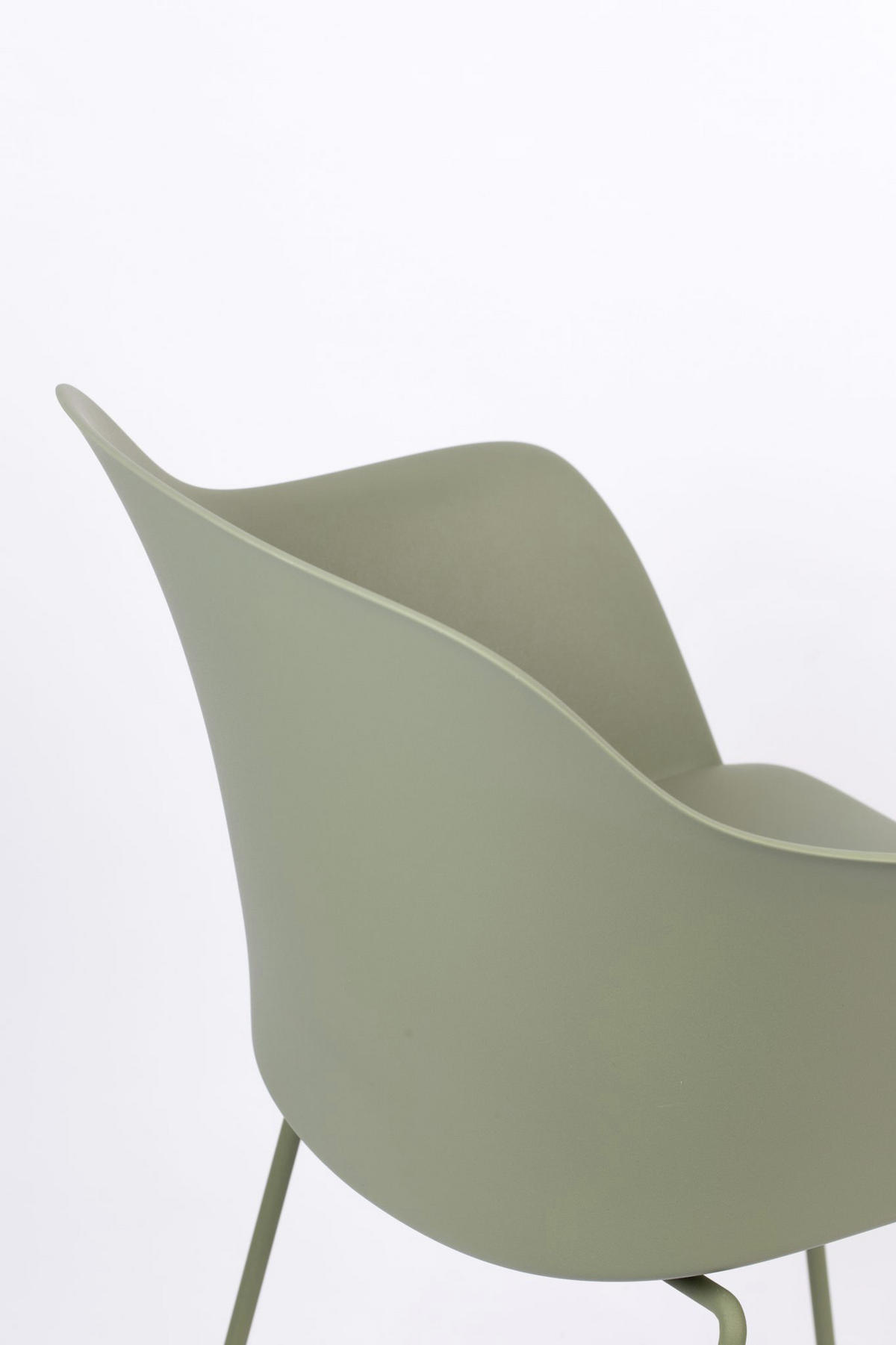 ARMLEHNSTUHL  in softmatt  - Grün, Trend, Kunststoff/Metall (58/81,5/54cm) - Livetastic