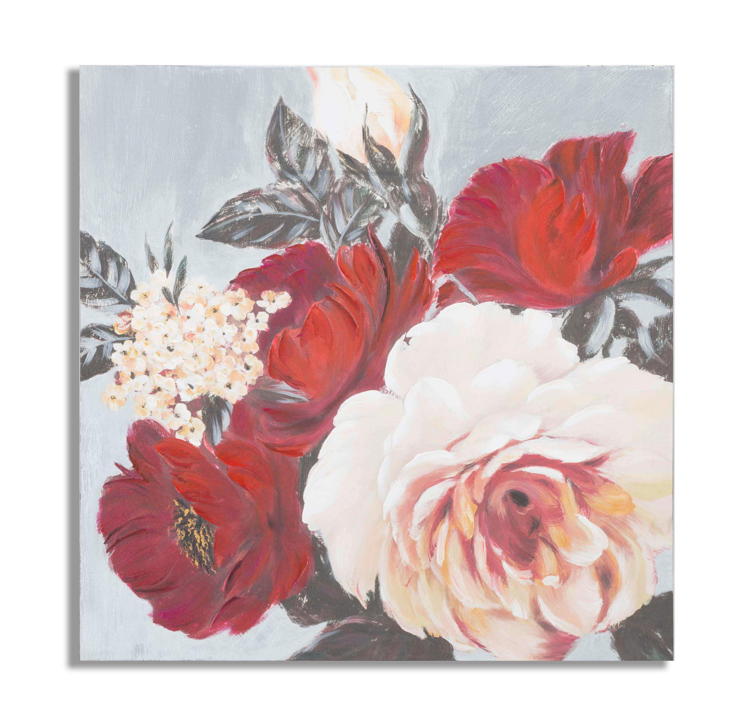 LEINWANDBILD Blumen  - Basics, Holz/Textil (90/90/3.7cm)