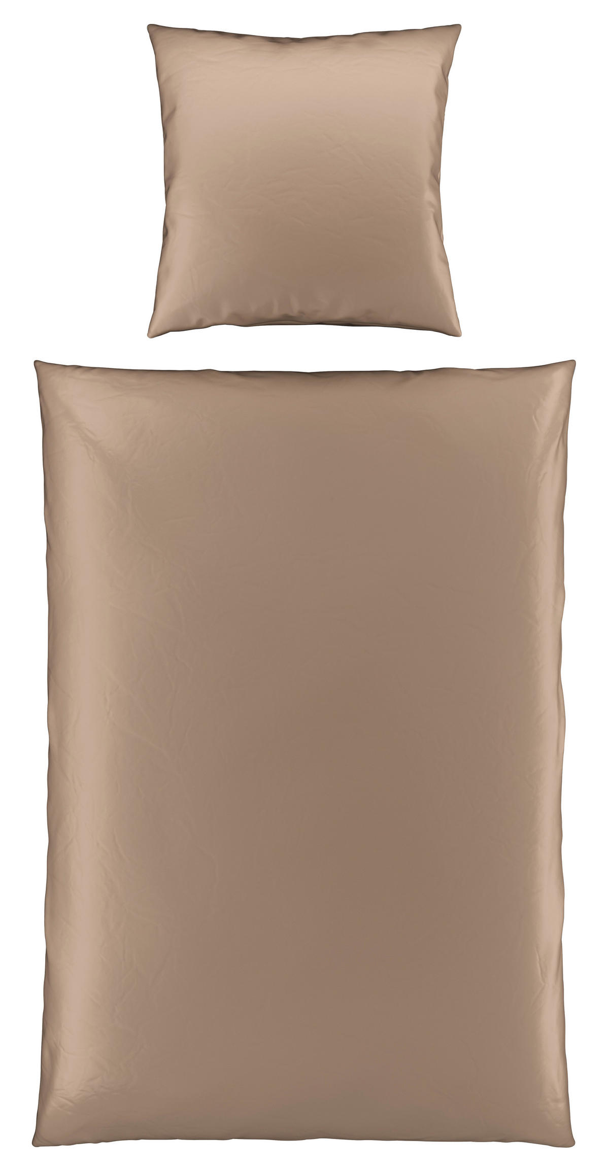 BETTWÄSCHE Satin 135/200 cm  - Beige, Textil (135/200cm) - Novel