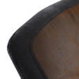 ARMLEHNSTUHL  in Mikrofaser  - Schwarz/Braun, LIFESTYLE, Textil/Metall (58/80/62cm) - Landscape