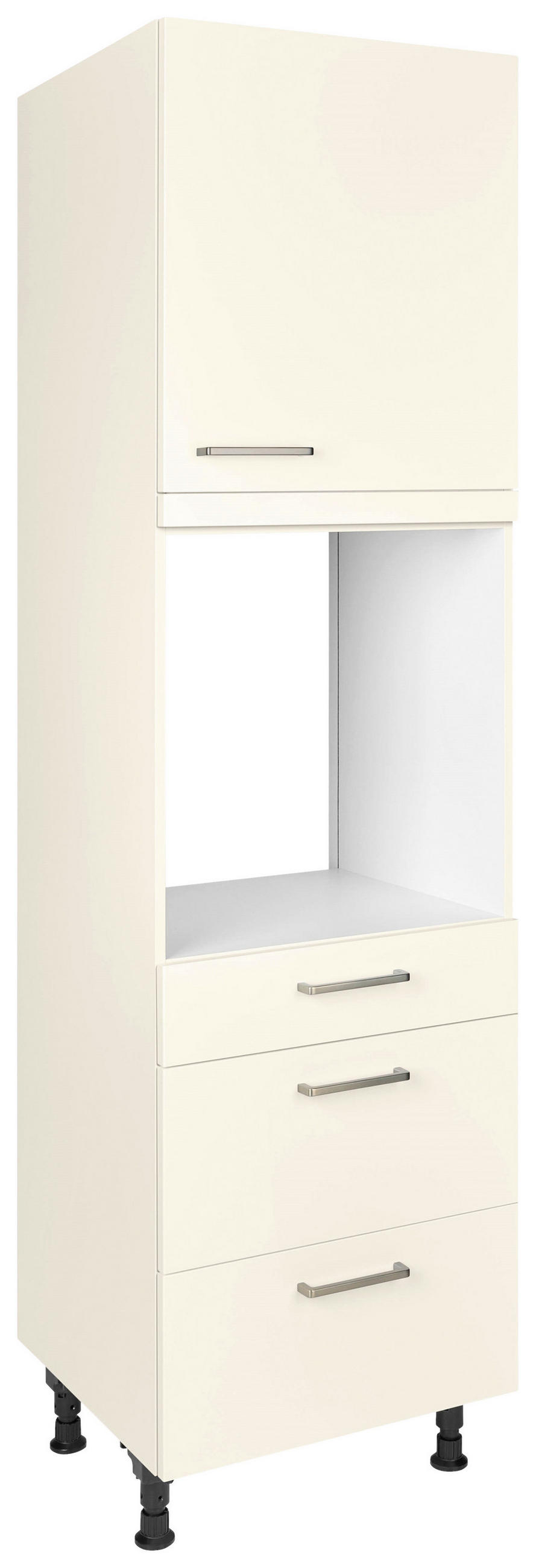 GERÄTEUMBAUSCHRANK 60/216,6/58 cm  in Magnolie  - Edelstahlfarben/Magnolie, MODERN, Holzwerkstoff/Metall (60/216,6/58cm) - Nobilia