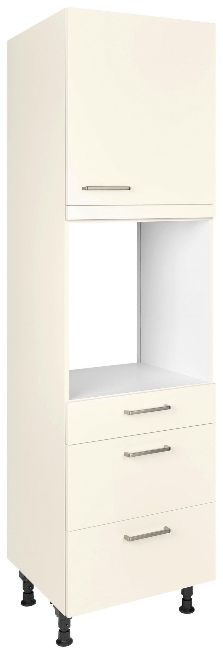 GERÄTEUMBAUSCHRANK 60/216,6/58 cm  Magnolie  - Edelstahlfarben/Magnolie, Modern, Holzwerkstoff/Metall (60/216,6/58cm) - Nobilia