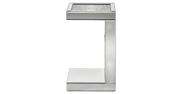 BEISTELLTISCH in Glas, Holzwerkstoff - Silberfarben, Design, Glas/Holzwerkstoff (30,5/50,5/30,5cm) - Xora