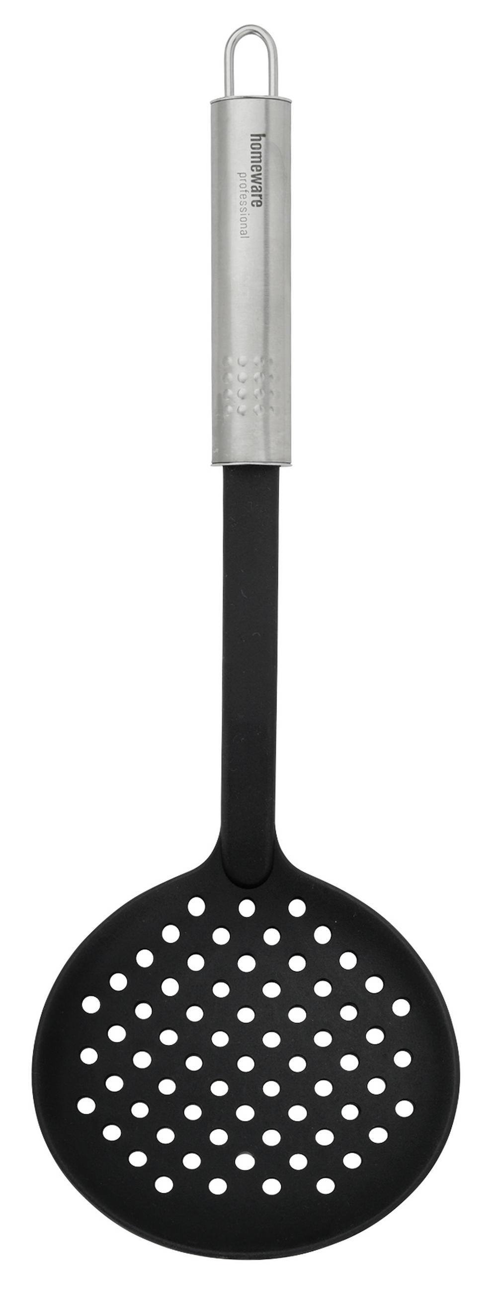 ŽLICA ZA CIJEĐENJE  - srebrne boje/crna, Basics, metal/plastika (33cm) - Homeware Profession.