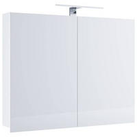 SPIEGELSCHRANK 60/59,2/12 cm  - Weiß, MODERN, Glas/Holzwerkstoff (60/59,2/12cm) - MID.YOU