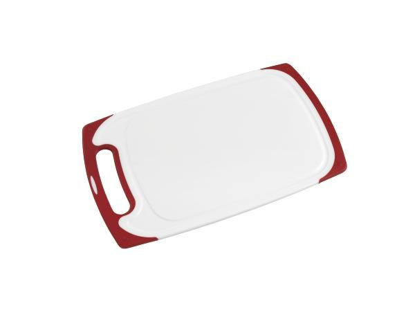 KUCHYŇSKÉ PRKÉNKO 40,5/24,5/1 cm - bílá/červená, Basics, plast (40,5/24,5/1cm) - Homeware