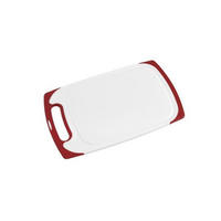 VÁGÓDESZKA - piros/fehér, Basics, műanyag (40,5/24,5/1cm) - Homeware
