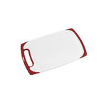 Schneidebrett ca. 40 x 25 cm Kunststoff  - Rot/Weiß, Basics, Kunststoff (40,5/24,5/1cm) - Homeware