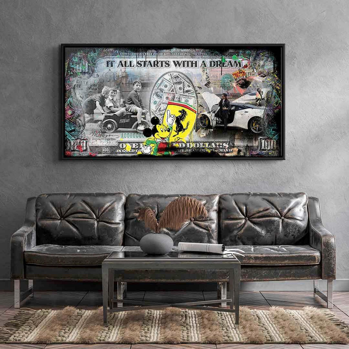 KUNSTDRUCK  - Multicolor, Basics, Holz (120x60cm)