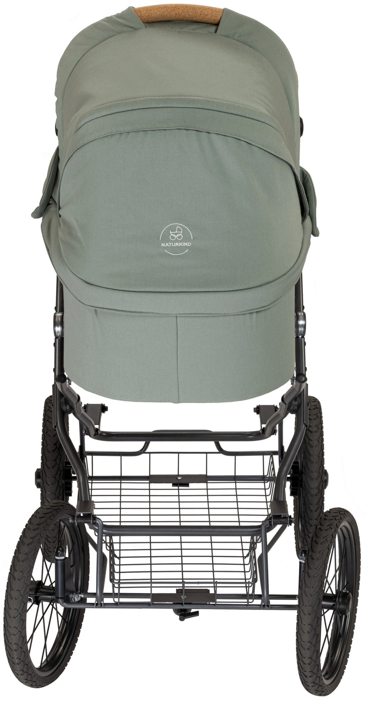 KINDERWAGEN Ida  - Sandfarben/Anthrazit, Basics, Textil/Metall (62/110/110cm) - Naturkind