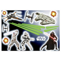 DEKOSTICKER Star Wars  - Rot/Schwarz, LIFESTYLE, Kunststoff (50/70cm) - Star Wars