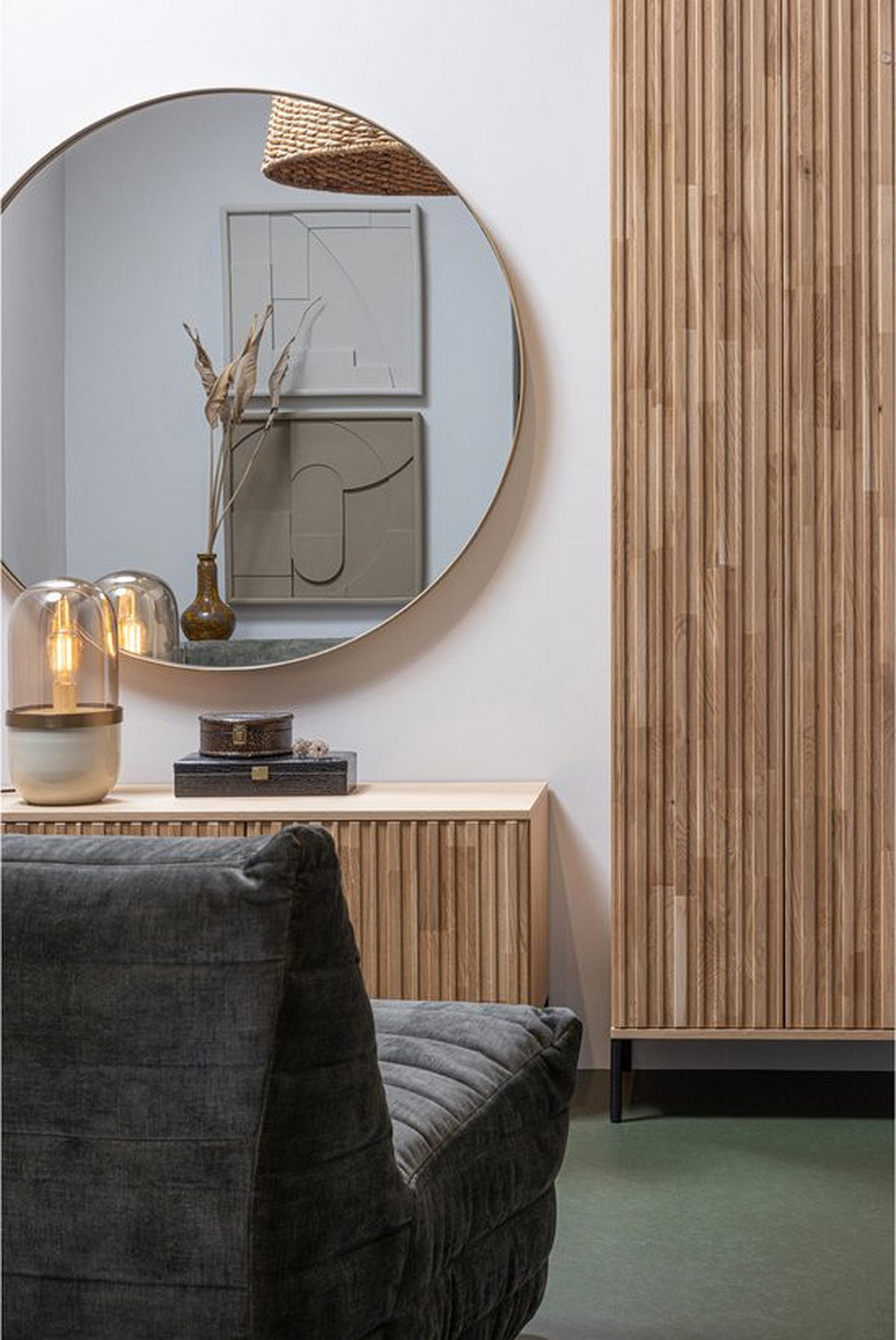 WANDSPIEGEL Goldfarben  - Goldfarben, Basics, Glas/Metall (115/115/5cm) - Livetastic