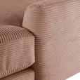 ECKSOFA Altrosa Cord  - Schwarz/Altrosa, Design, Kunststoff/Textil (240/175cm) - Landscape