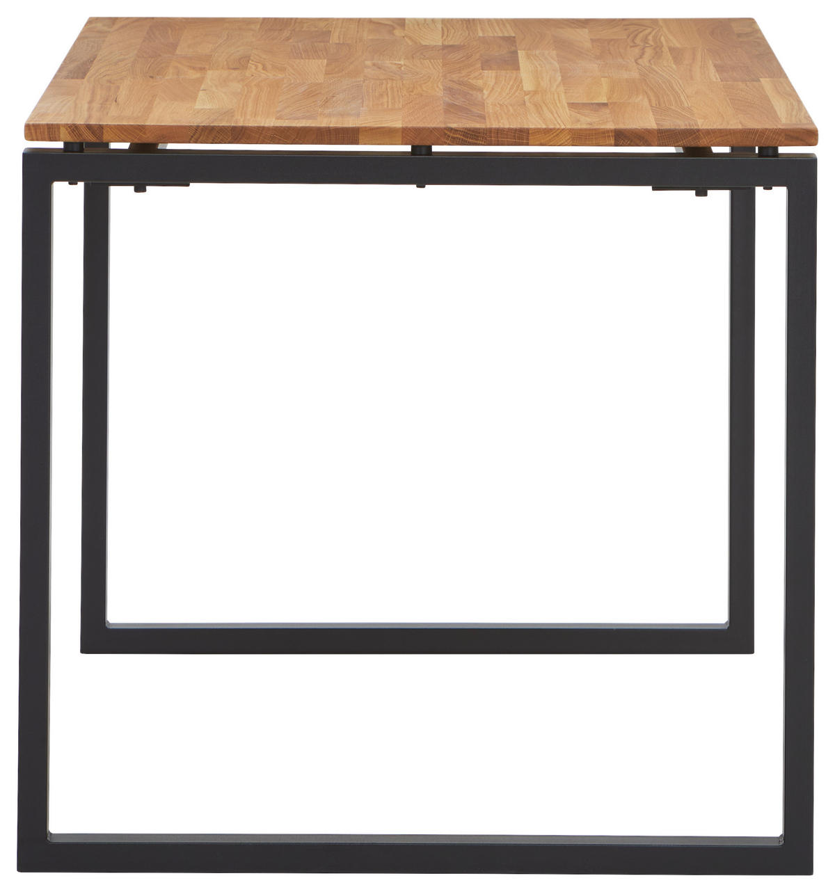 SCHREIBTISCH 140/80/75 cm  in Schwarz, Eichefarben  - Eichefarben/Schwarz, Natur, Holz/Metall (140/80/75cm) - Livetastic