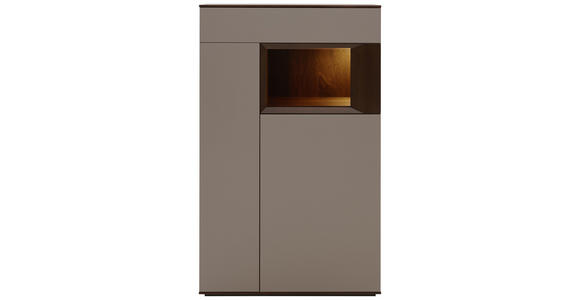HIGHBOARD 90/145/37 cm - Titanfarben/Nussbaumfarben, Design, Holz/Holzwerkstoff (90/145/37cm) - Dieter Knoll