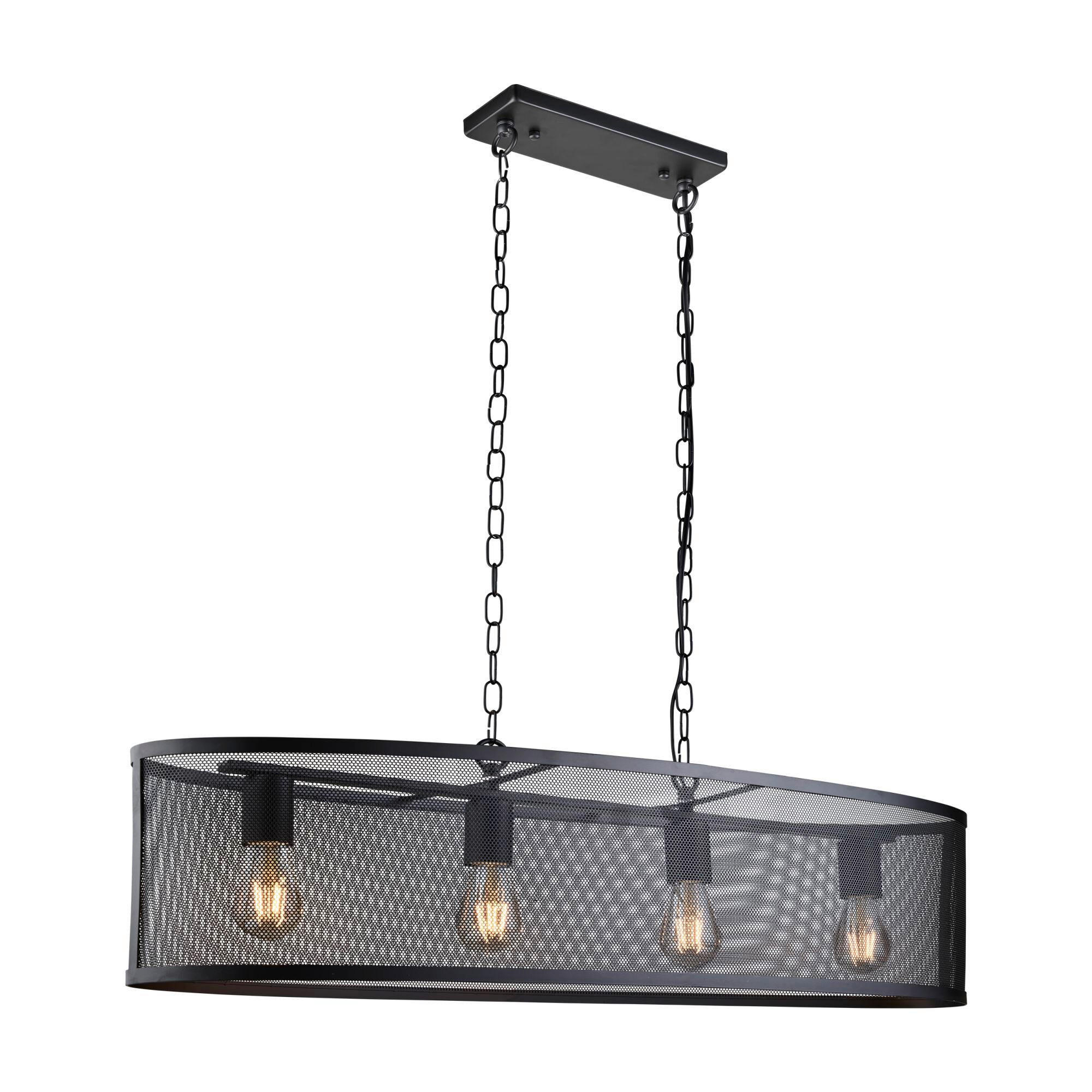 Searchlight Hängeleuchte Fishnet Schwarz 30x150x91 cm