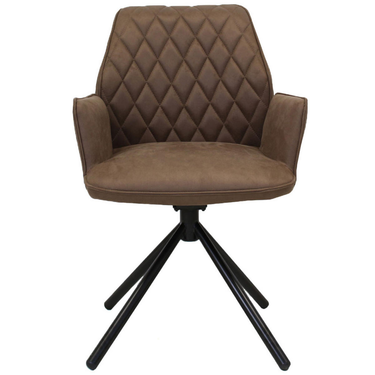 STOLIČKA S PODRÚČKAMI, mikrovlákno, taupe - čierna/taupe, Lifestyle, kov/textil (58/92/52cm) - MID.YOU