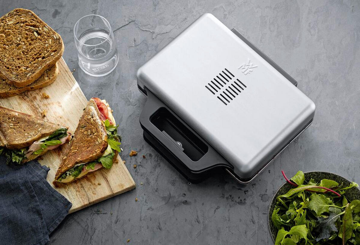 SANDWICHTOASTER Lono  - Edelstahlfarben, Basics, Metall (29,5/27,5/11,5cm) - WMF