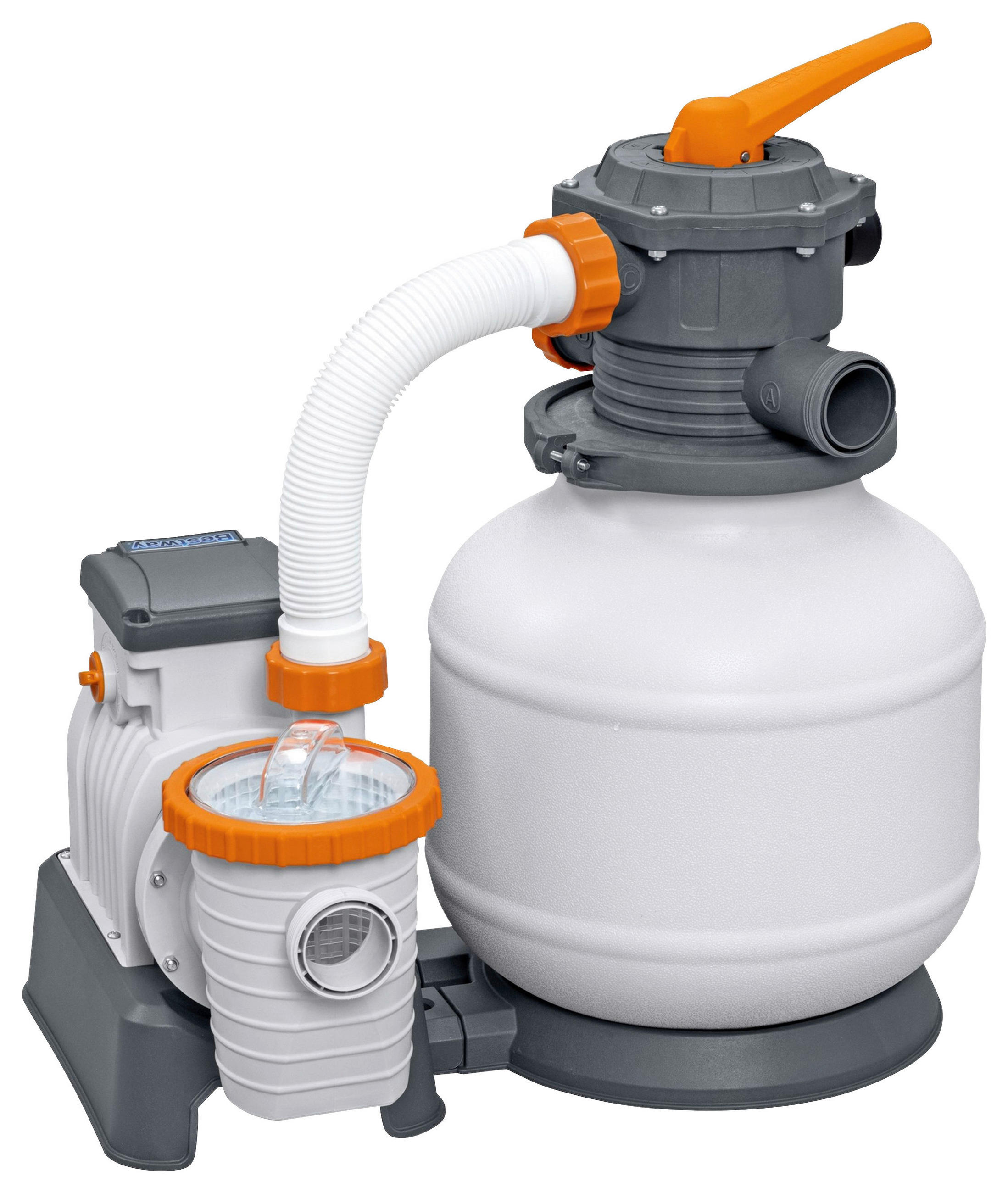 FILTERPUMPE FLOWCLEAR 58499GS  - Orange/Weiß, KONVENTIONELL, Kunststoff/Metall (63,3/44/69cm) - Bestway
