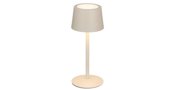 AKKU-TISCHLEUCHTE 9/22 cm  - Beige, Basics, Metall (9/22cm) - Novel