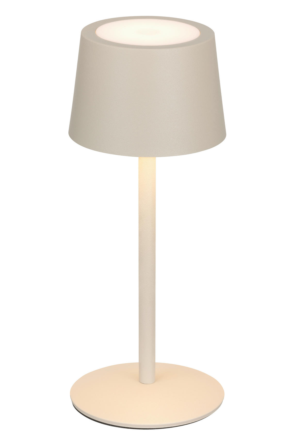 AKKU-TISCHLEUCHTE 9/22 cm  - Beige, Basics, Metall (9/22cm) - Novel