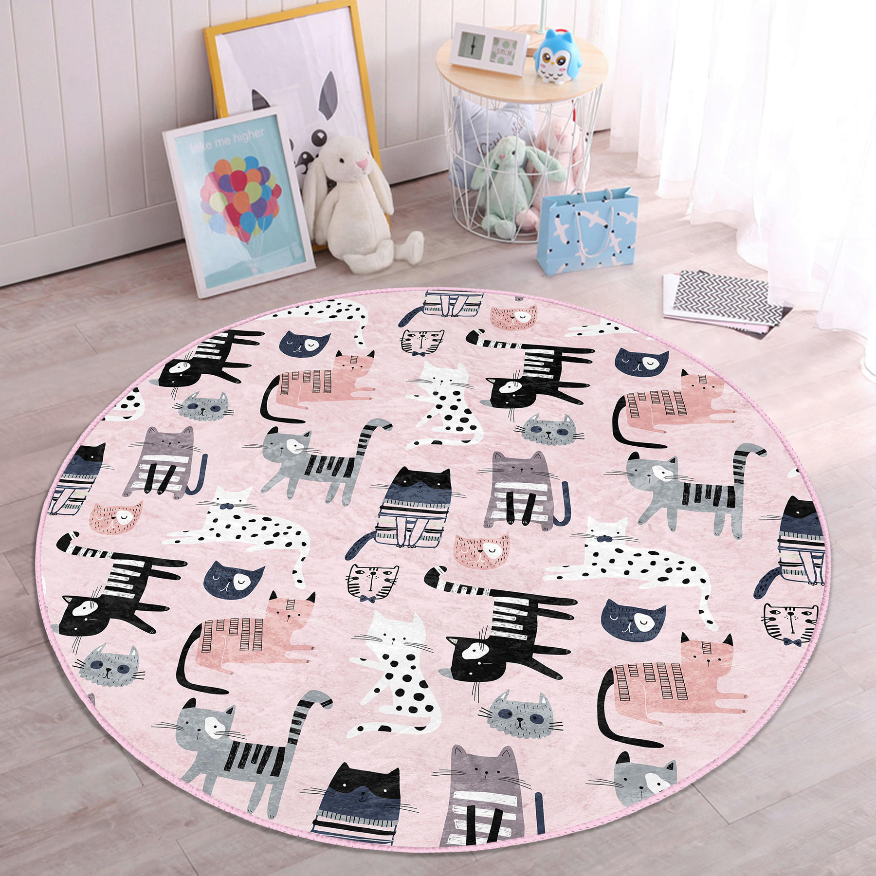 XXXLutz Kinderteppich Mehrfarbig 150x150 cm