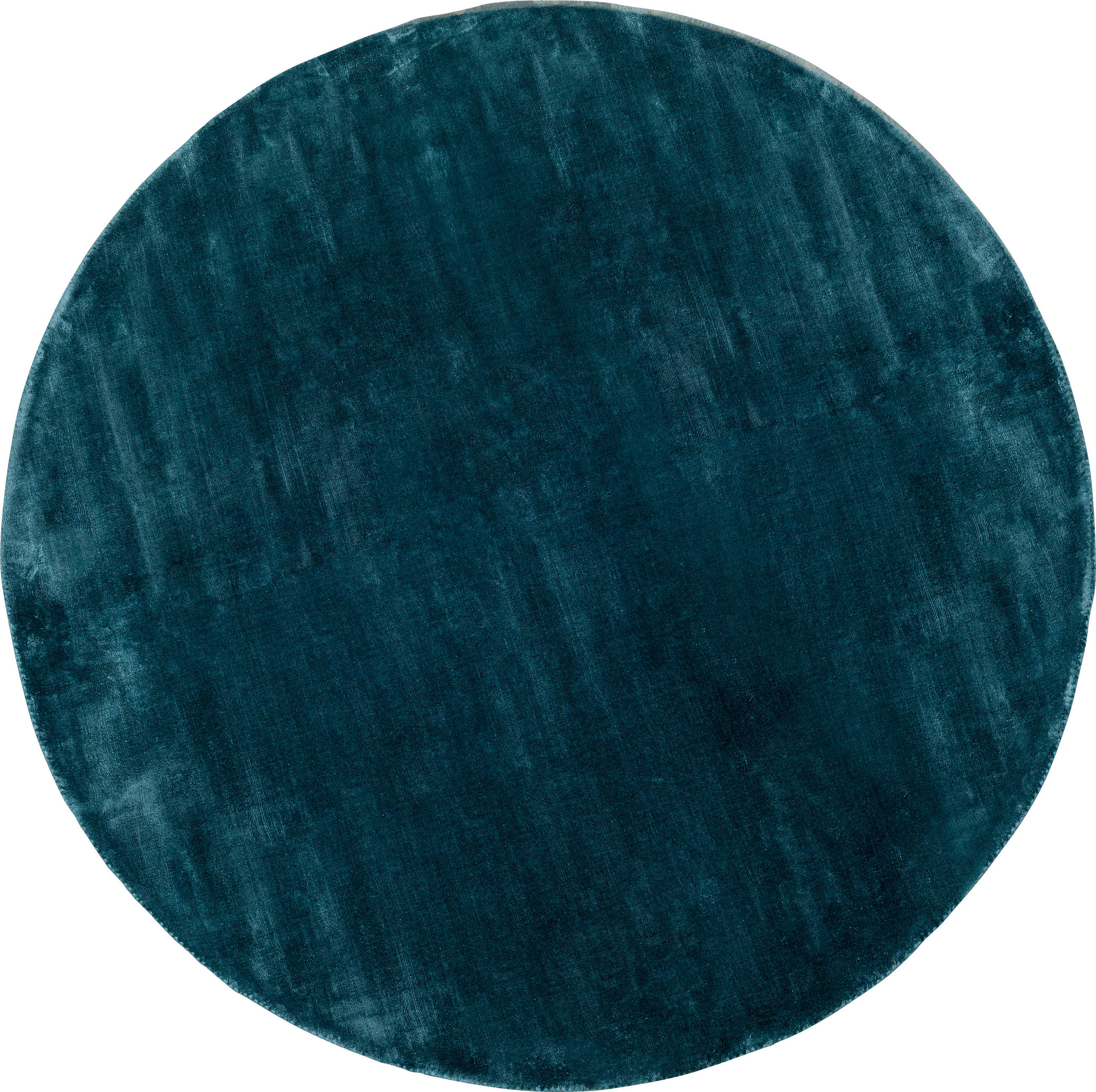 TEPPICH Blau, Petrol rund  - Blau/Petrol, Design, Textil (200/2/200cm) - Kare-Design