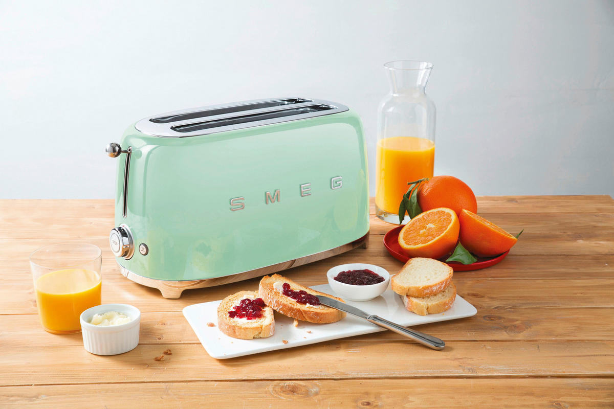 TOASTER  - Pastellgrün, Basics, Metall (39.4/21.5/39.4cm) - SMEG