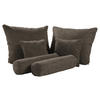 KISSENSATZ    - Schlammfarben, Design, Textil - Xora