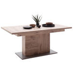 AUSZIEHTISCH in Holzwerkstoff 180-280/100/77 cm  - Eiche dunkel/Anthrazit, KONVENTIONELL, Holzwerkstoff (180-280/100/77cm) - Cantus