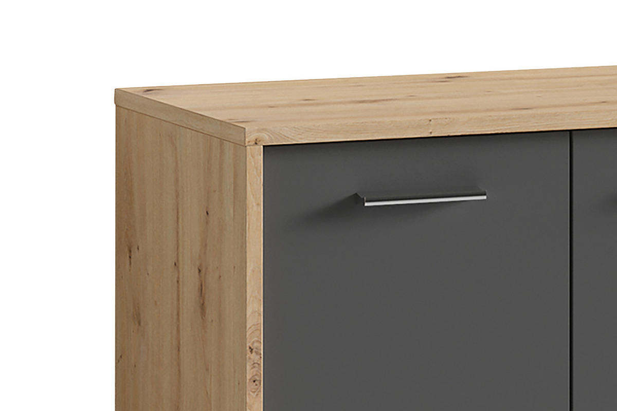 GARDEROBE 4-teilig  in 40/184/35 cm  - Anthrazit/Eiche Artisan, Design, Holzwerkstoff (40/184/35cm) - MID.YOU