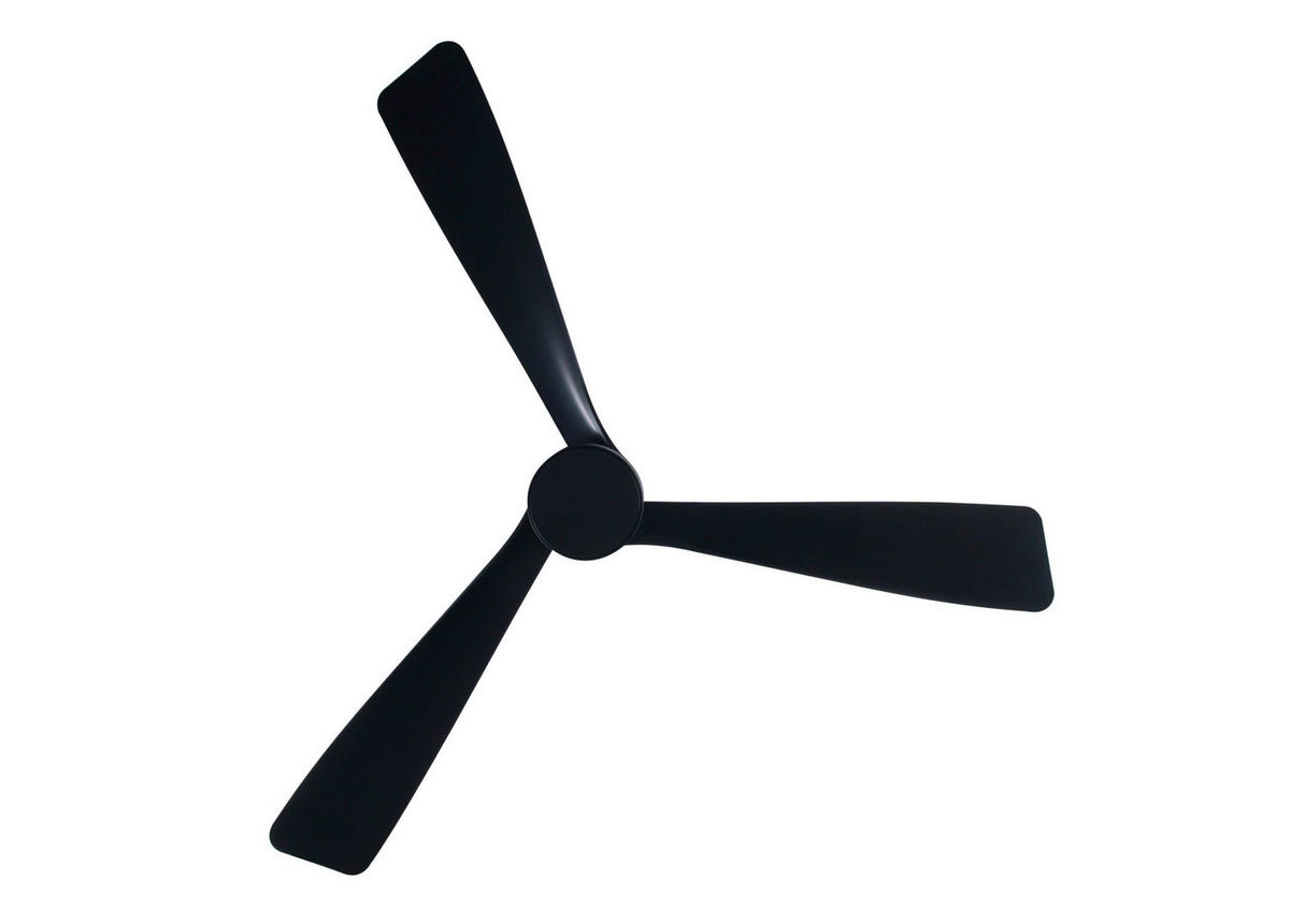 DECKENVENTILATOR 142 cm  - Schwarz, Trend, Kunststoff/Metall (142cm) - P & B