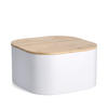 BROTKASTEN - Weiß, Basics, Holz/Metall (27/27/15cm) - Zeller Present