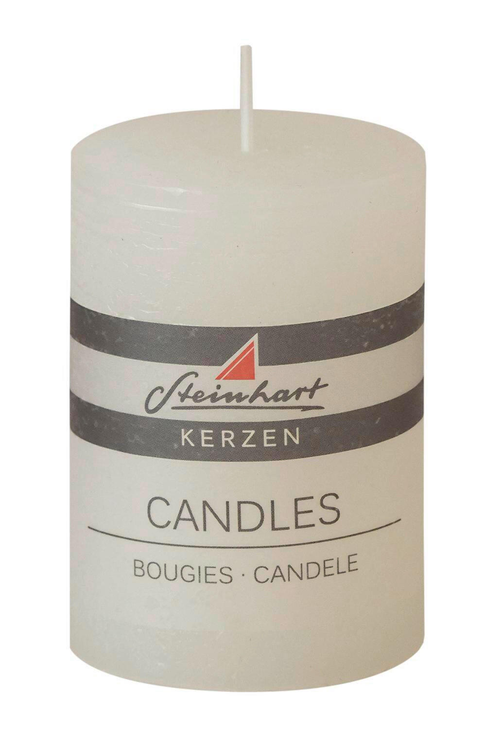 STUMPENKERZE  - Weiß, Basics (5,8/8cm) - Steinhart