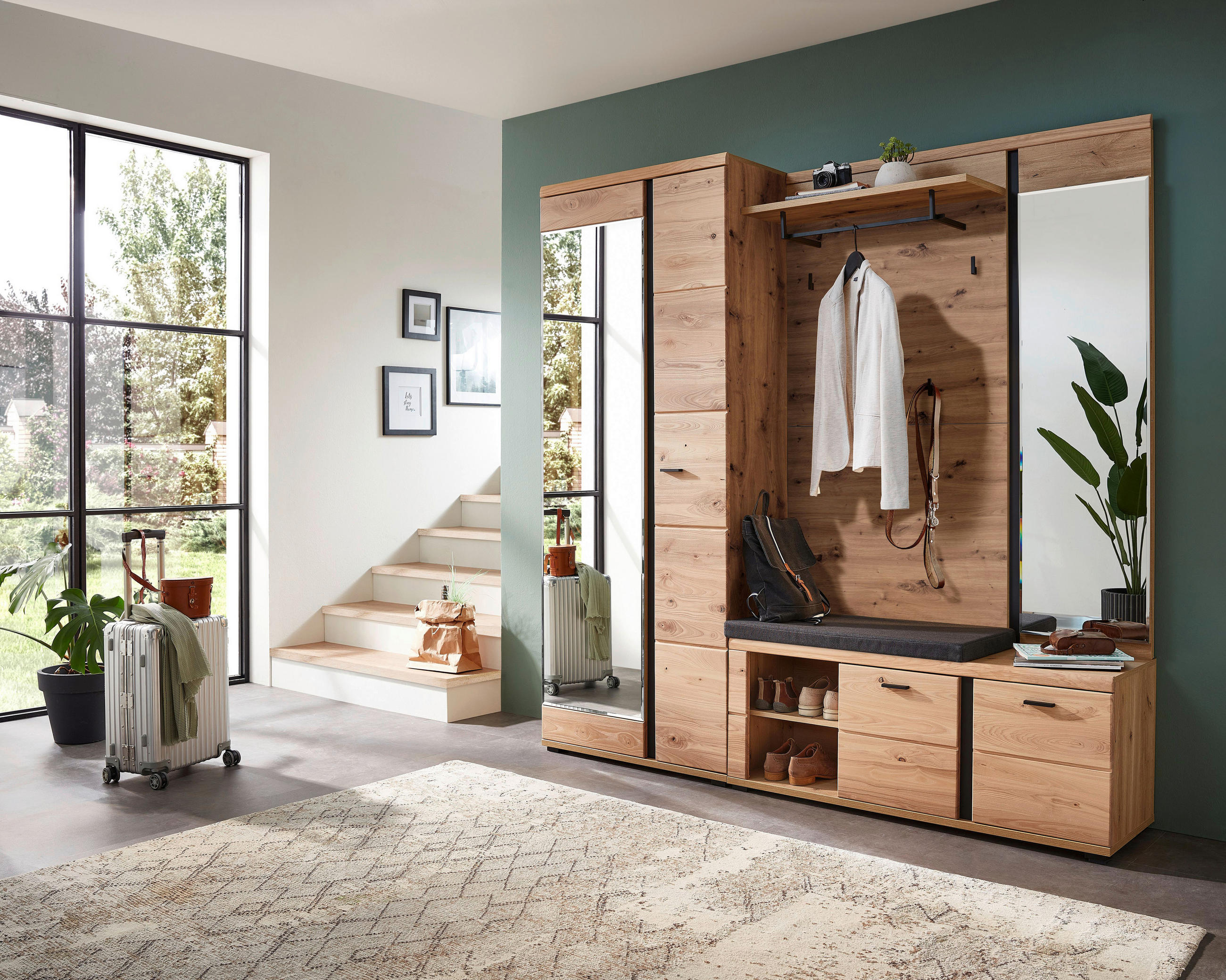 GARDEROBENSCHRANK 80/203/40 cm  - Eichefarben/Eschefarben, Natur, Holz/Holzwerkstoff (80/203/40cm) - Linea Natura