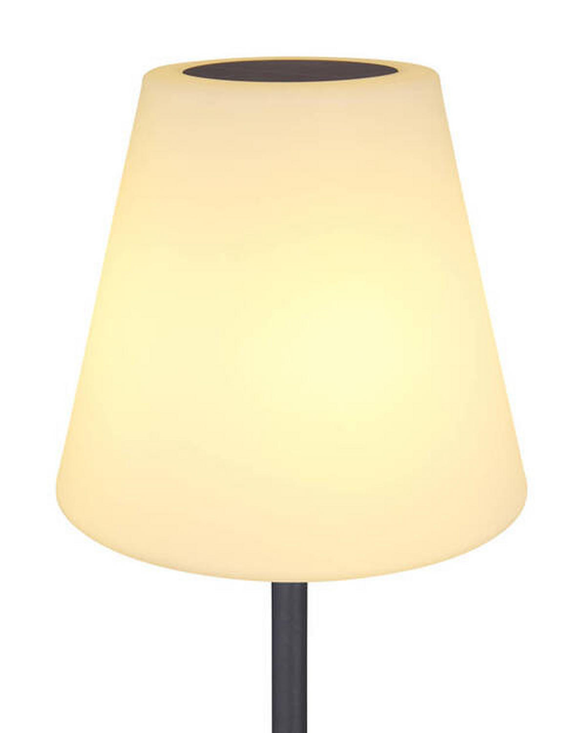 SOLCELLSLAMPA - vit/opal, Basics, metall/plast (34/150cm) - Globo