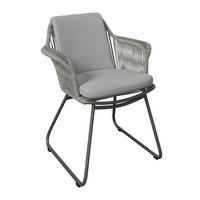 GARTENSESSEL Aluminium Hellgrau, Dunkelgrau  - Dunkelgrau/Hellgrau, MODERN, Textil/Metall (63/83/67cm) - Amatio