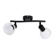 LED-STRAHLER 9,6/25/13 cm   - Klar/Schwarz, Basics, Glas/Metall (9,6/25/13cm) - Novel