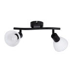 LED-STRAHLER 9,6/25/13 cm   - Klar/Schwarz, Basics, Glas/Metall (9,6/25/13cm) - Novel