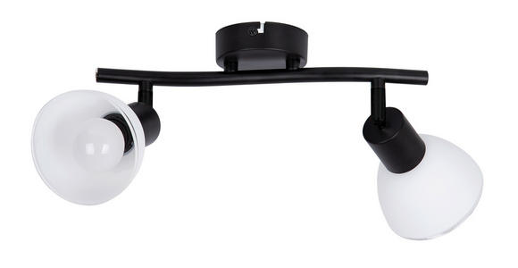 STRAHLER 9,6/25/13 cm - Klar/Schwarz, Basics, Glas/Metall (9,6/25/13cm) - Novel