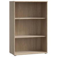 REGAL  54/85,5/34,8 cm Sonoma Eiche  - Alufarben/Sonoma Eiche, Design, Holzwerkstoff/Kunststoff (54/85,5/34,8cm)