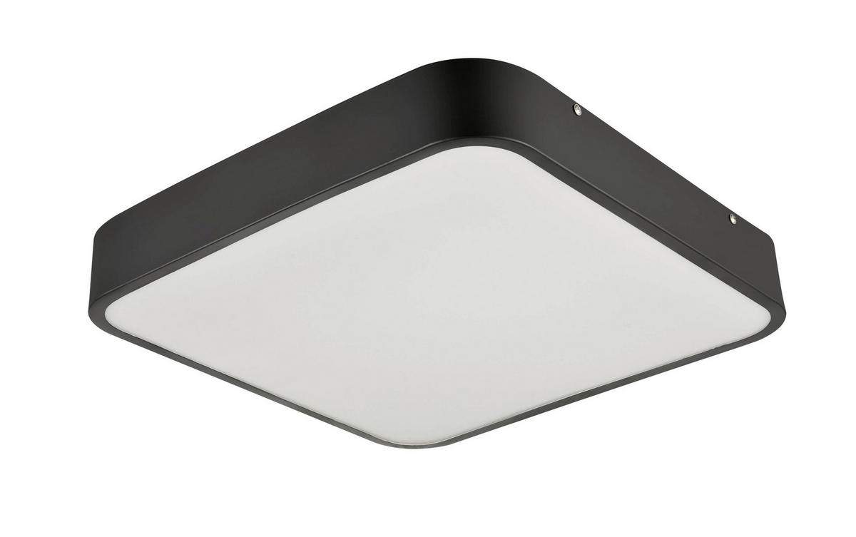 LED-DECKENLEUCHTE    40/40/5 cm  - Weiss/Schwarz, Basics, Kunststoff/Metall (40/40/5cm) - Boxxx