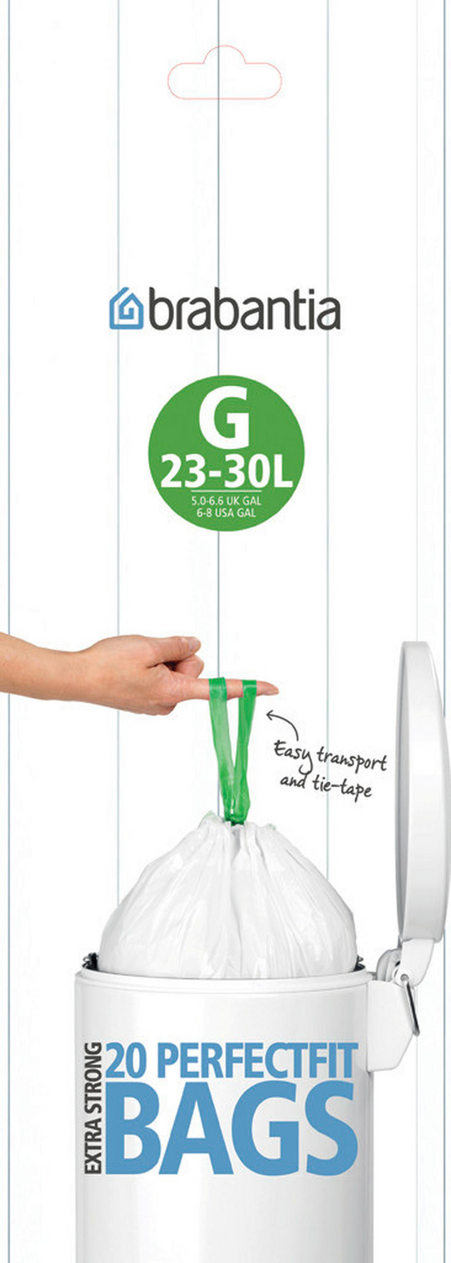 VREČA ZA SMETI - bela, Design, umetna masa (41,2/76/0,1cm) - Brabantia