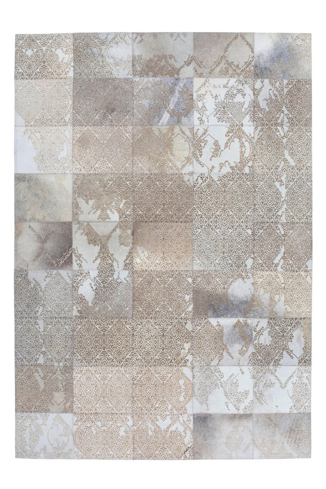 FLACHWEBETEPPICH 200/300 cm Silberfarben  - Silberfarben, Design, Leder/Textil (200/300cm) - Novel