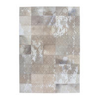 FLACHWEBETEPPICH 75/140 cm Silberfarben  - Silberfarben, Design, Leder/Textil (75/140cm) - Novel