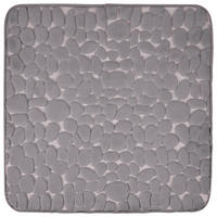 BADEMATTE Anthrazit 60/60 cm  - Anthrazit, Trend, Kunststoff/Textil (60/60cm) - Esposa