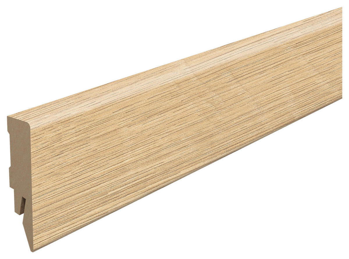 SOCKELLEISTE Eiche hellbraun - Hellbraun, KONVENTIONELL, Holzwerkstoff (240/1.4/5.8cm) - Egger Holzwerkstoffe