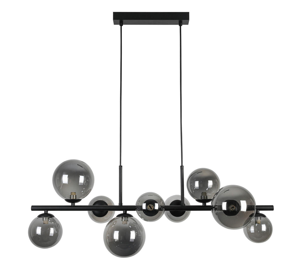 LUSTER    90/30/120 cm    - crna, Konvencionalno, staklo/metal (90/30/120cm) - Dieter Knoll