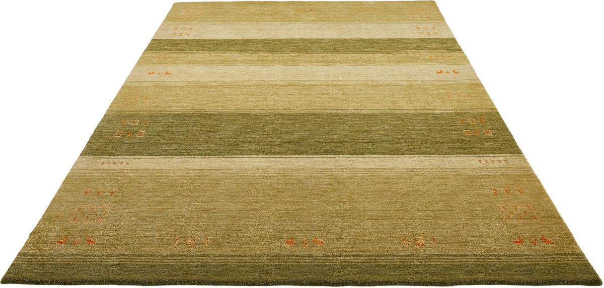 WOLLTEPPICH 130/190 cm Edition Alkatif Nomad Grün  - Grün, KONVENTIONELL, Textil (130/190cm) - Cazaris